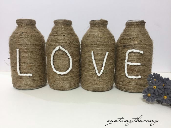 Bộ lọ trang trí chữ LOVE mẫu 10