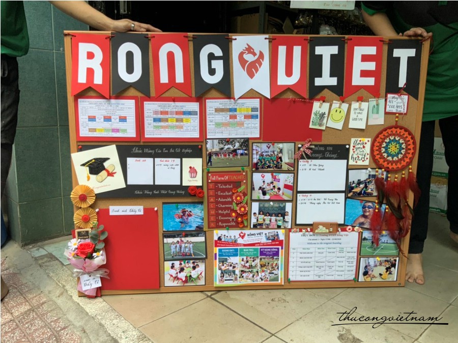 Khung Corkboard cho Rồng Việt Education