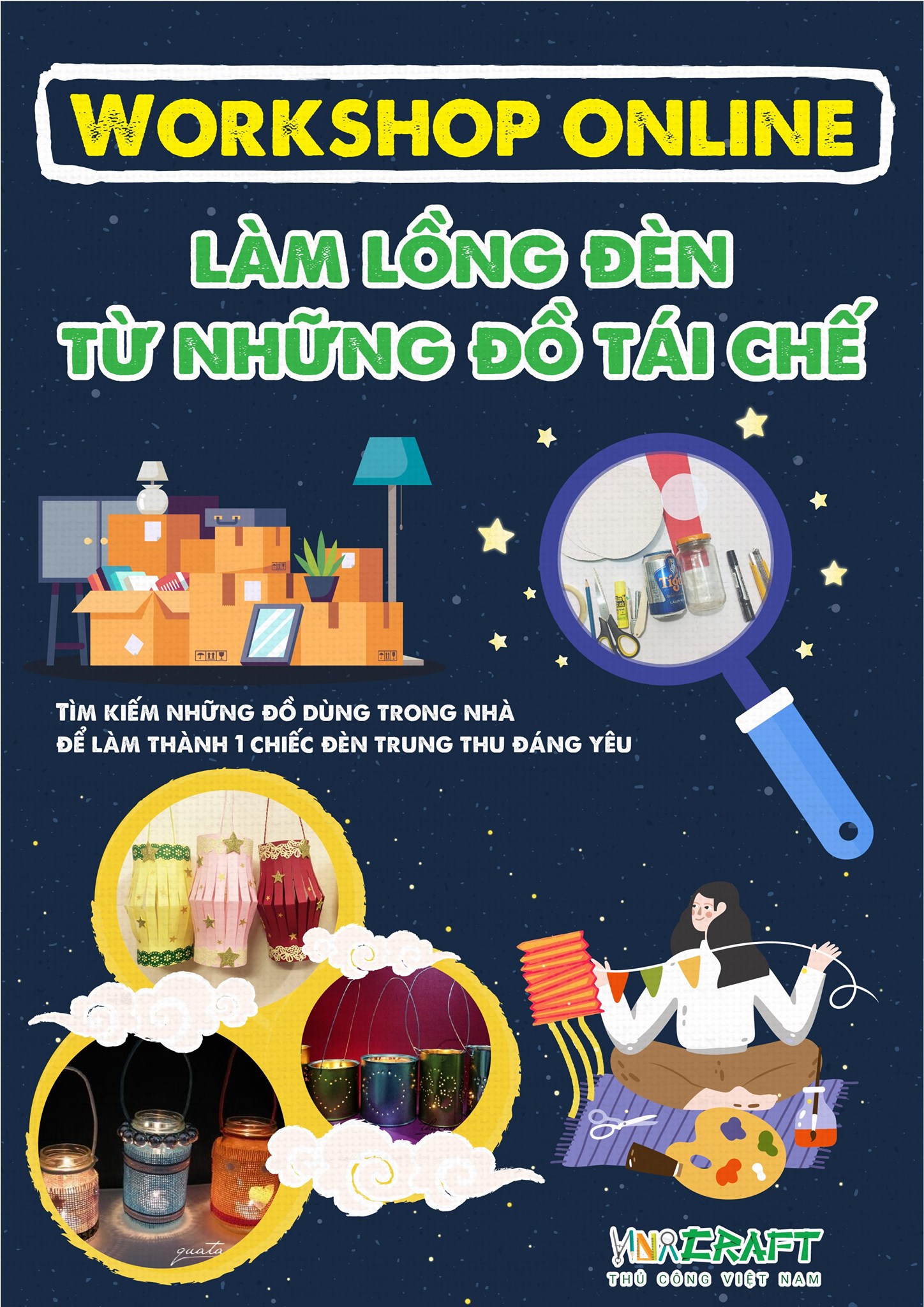 Workshop làm lồng đèn online với thành viên công ty Amanotes