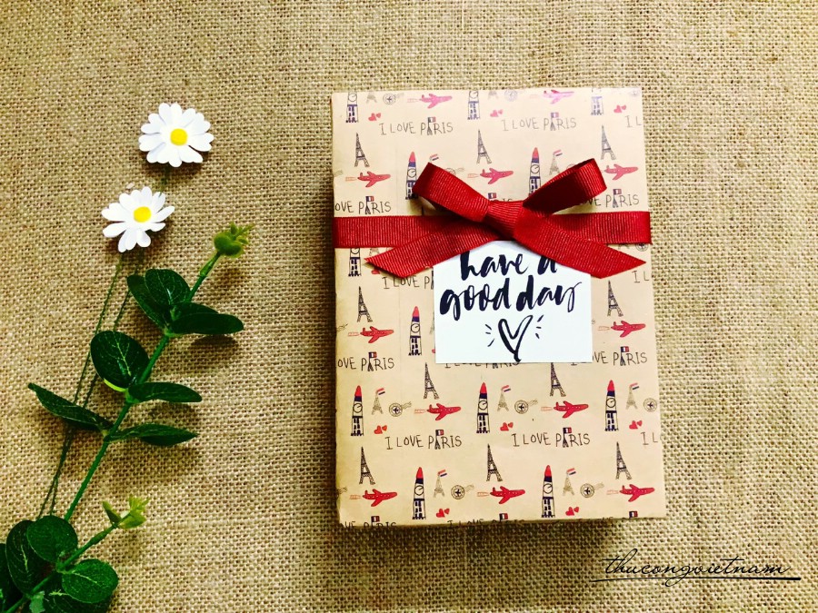 Hộp quà gói sẵn phong cách Vintage kiểu đơn giản- M24