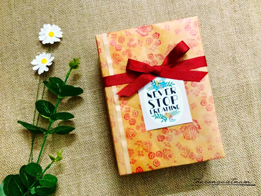 Hộp quà gói sẵn phong cách Vintage kiểu đơn giản- M17