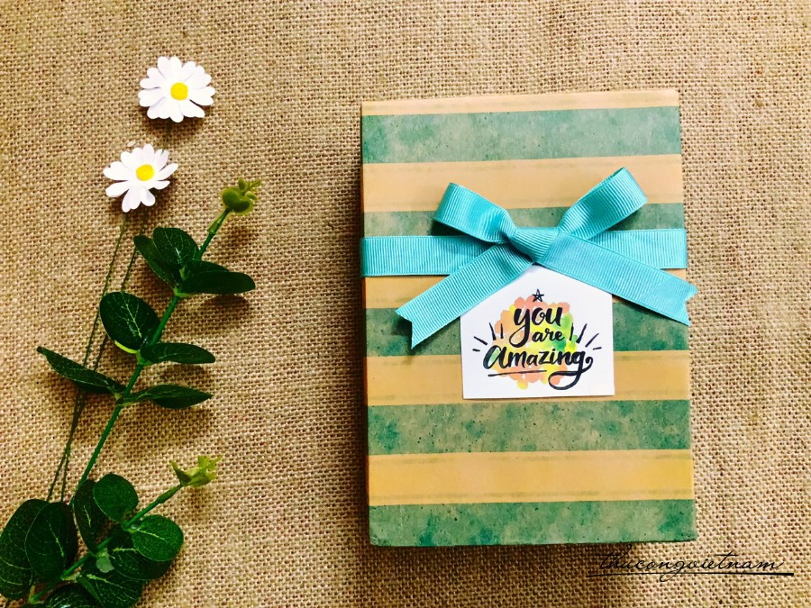 Hộp quà gói sẵn phong cách Vintage kiểu đơn giản- M10