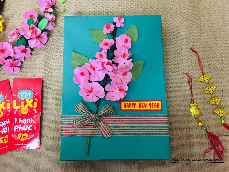 Hộp Quà To Gói Sẵn Phong Cách Tết (23*32*5cm) - Mẫu 1