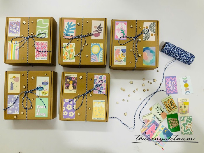 Hộp Giấy Kraft Nắp Gài Handmade (15*15*5cm)