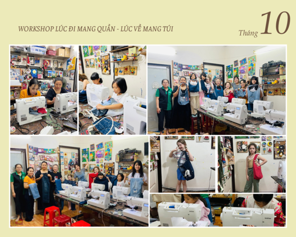 Workshop “Lúc Đi Mang Quần – Lúc Về Mang Túi”: Biến Quần Jean Cũ Thành Túi Xinh